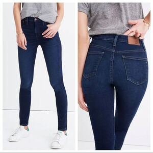 Madewell 10" High-Rise Skinny Jeans in Hayes Wash